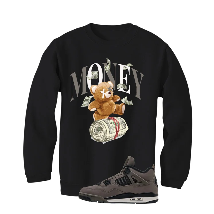 Air Jordan 4 Cave Stone Black T-Shirt (Money Bear Team)| illcurrency - Image 4