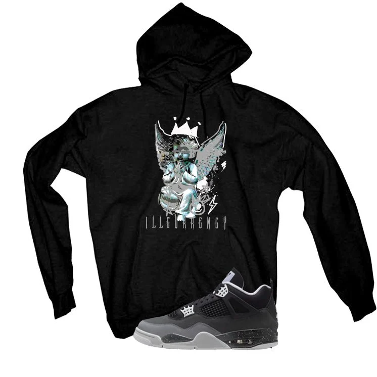 Air Jordan 4 Fear Pack Black T-Shirt (Graffiti Angel)| illcurrency - Image 3