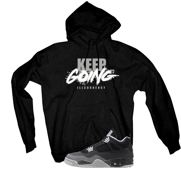 Air Jordan 4 Fear Pack Black T-Shirt (keep Going)| illcurrency - Image 3