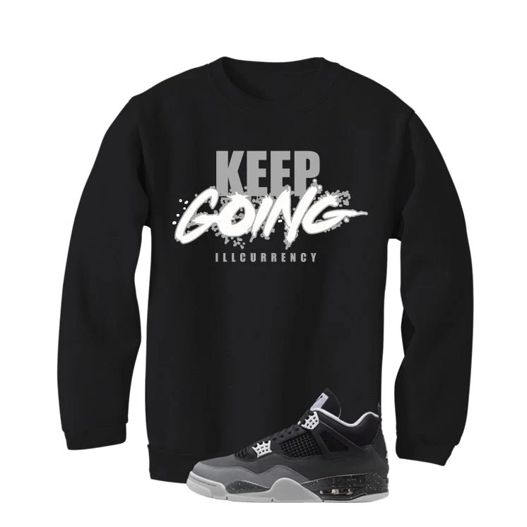 Air Jordan 4 Fear Pack Black T-Shirt (keep Going)| illcurrency - Image 4