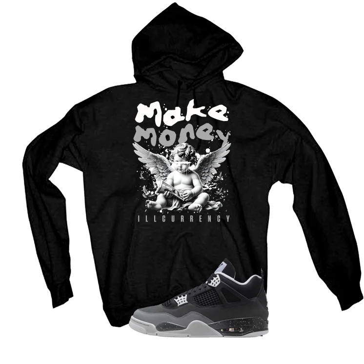 Air Jordan 4 Fear Pack Black T-Shirt (Make Money)| illcurrency - Image 3