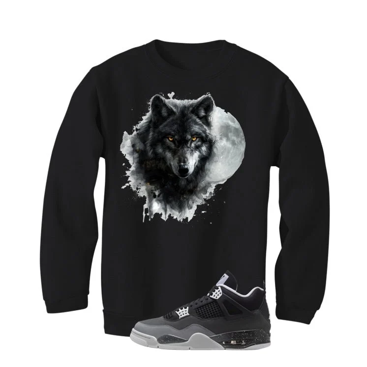 Air Jordan 4 Fear Pack Black T-Shirt (Moon Wolf)| illcurrency - Image 4