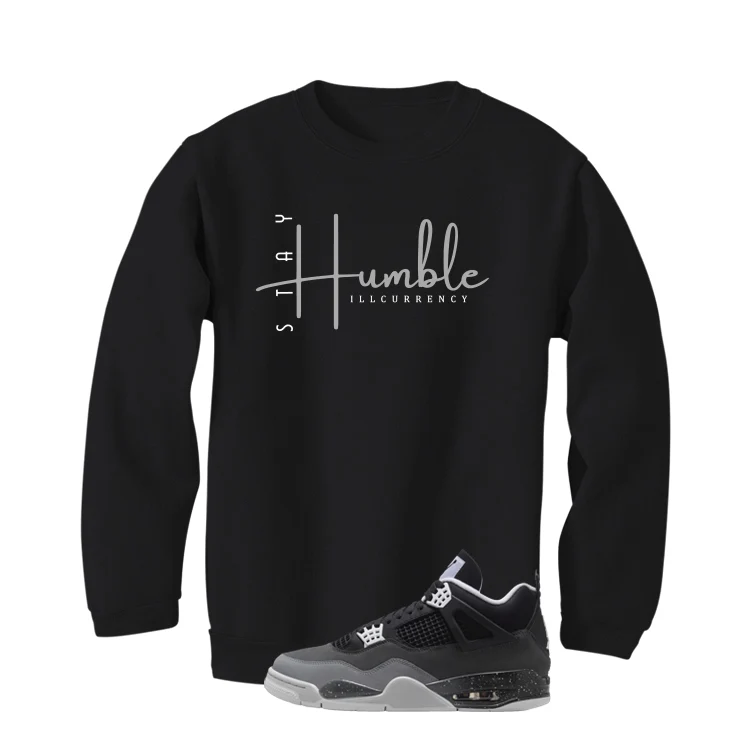 Air Jordan 4 Fear Pack Black T-Shirt (Stay Humble)| illcurrency - Image 4