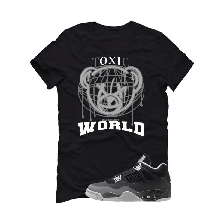 Air Jordan 4 Fear Pack Black T-Shirt (Toxic World)| illcurrency - Image 2