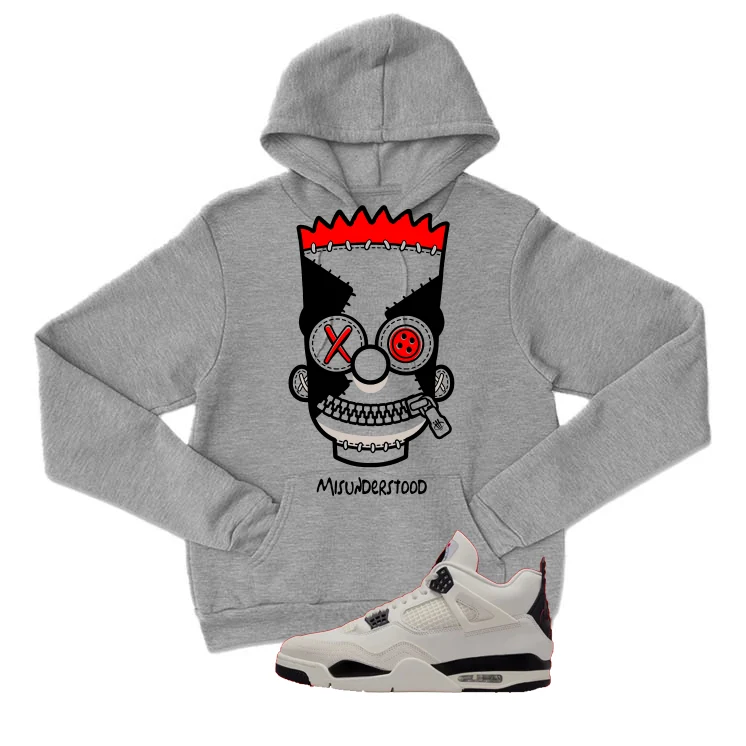 Air Jordan 4 Flight Club Matching T-Shirt, Sweatshirts & Hoodies Grey T-Shirt (Misunderstood)| illcurrency - Image 3