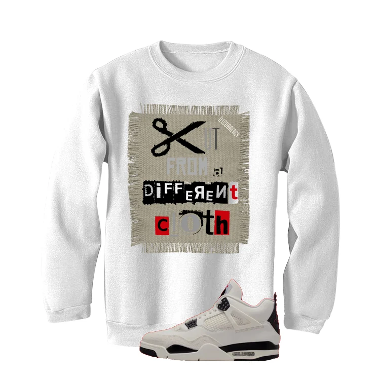 Air Jordan 4 Flight Club Matching T-Shirt, Sweatshirts & Hoodies White T-Shirt (Cut from a different cloth)| illcurrency - Image 4