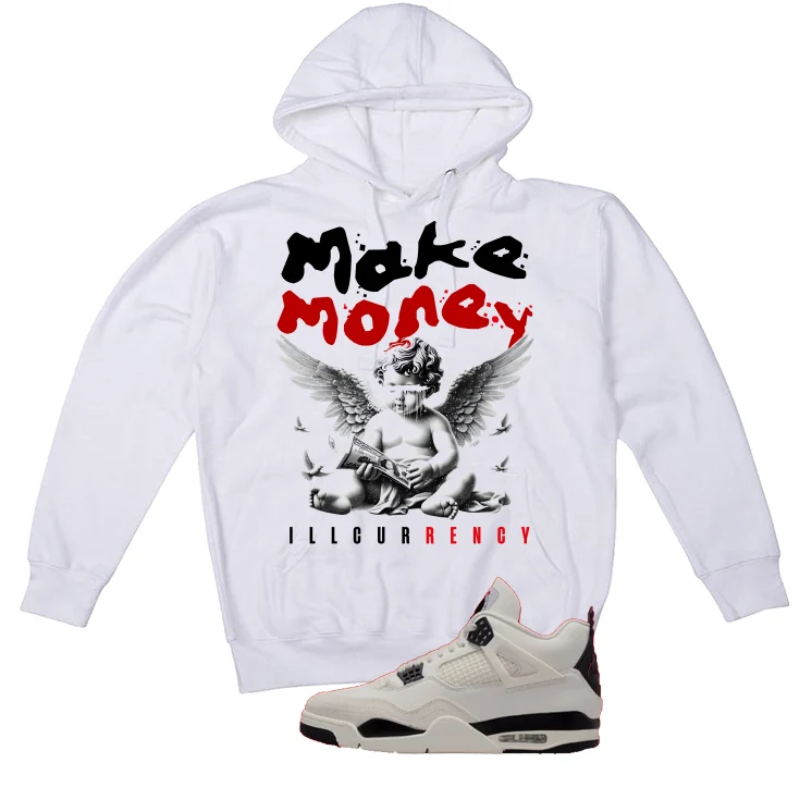 Air Jordan 4 Flight Club Matching T-Shirt, Sweatshirts & Hoodies White T-Shirt (Make Money)| illcurrency - Image 3