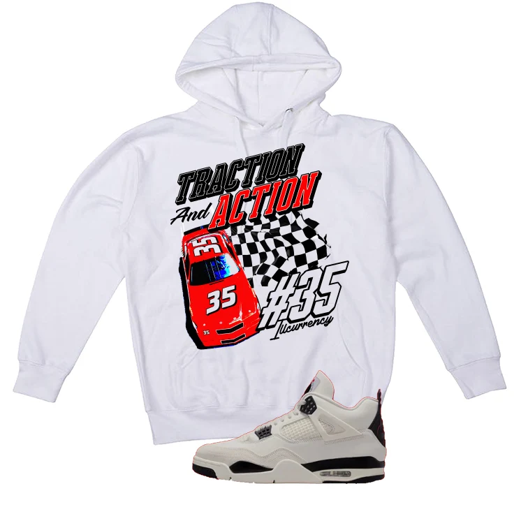 Air Jordan 4 Flight Club Matching T-Shirt, Sweatshirts & Hoodies White T-Shirt (Raceway)| illcurrency - Image 3