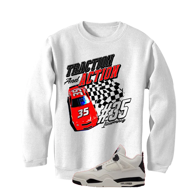 Air Jordan 4 Flight Club Matching T-Shirt, Sweatshirts & Hoodies White T-Shirt (Raceway)| illcurrency - Image 4