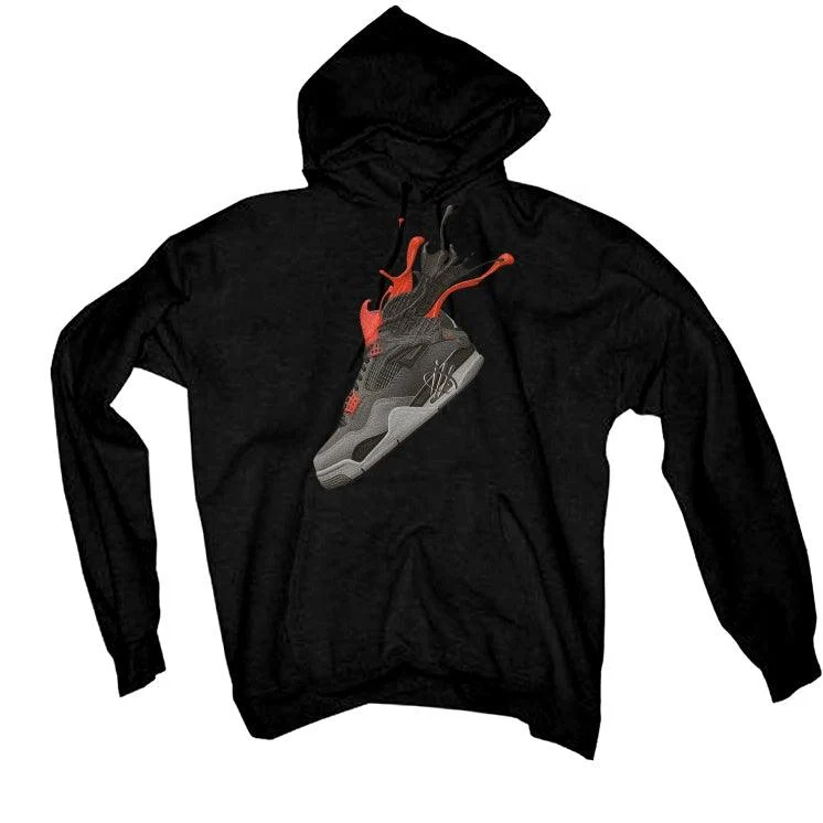Air Jordan 4 “Infrared” Black T-Shirt (SPLASH 4) - Image 3