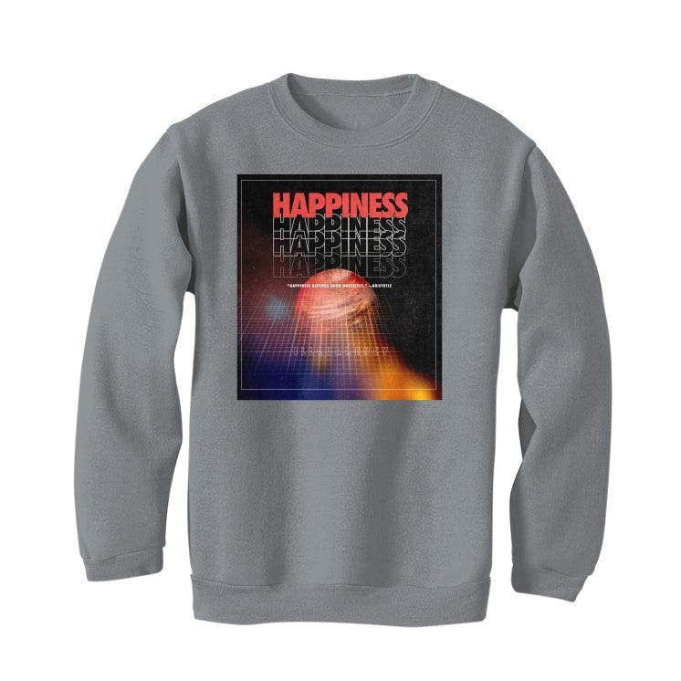 Air Jordan 4 “Infrared” Grey T-Shirt (HAPPINESS) - Image 4
