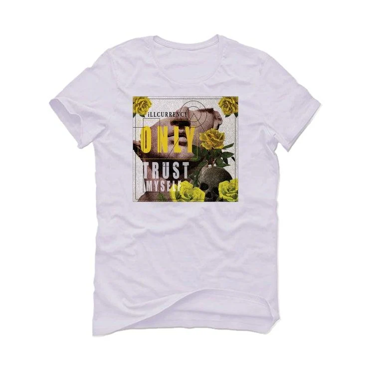 Air Jordan 4 “Lightning”2021 White T-Shirt (ONLY TRUST MYSELF) - Image 2