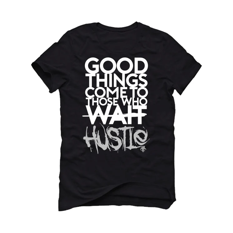 Air Jordan 4 "Military Black" | illcurrency Black T-Shirt (Good Things) - Image 2