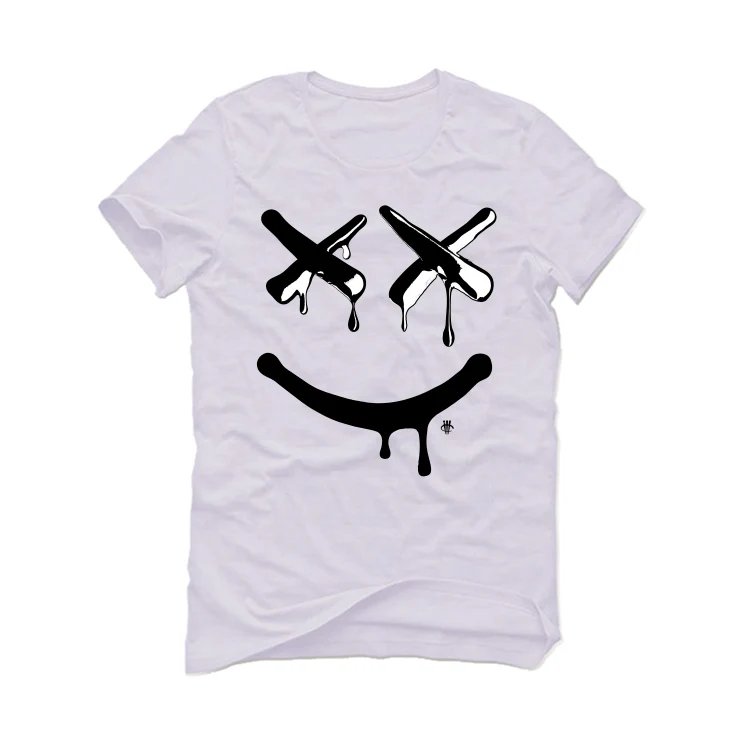 Air Jordan 4 “Military Black” | illcurrency White T-Shirt (Happy Drip) - Image 2