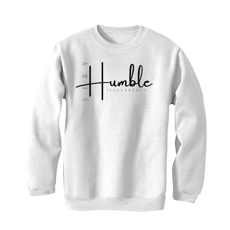 Air Jordan 4 “Military Black” | illcurrency White T-Shirt (Stay Humble) - Image 4