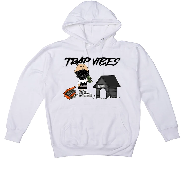 Air Jordan 4 “Military Black” | illcurrency White T-Shirt (Trap Vibes) - Image 3