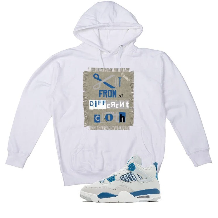 Air Jordan 4 “Military Blue” | illcurrency White T-Shirt (Cut from a different cloth) - Image 3