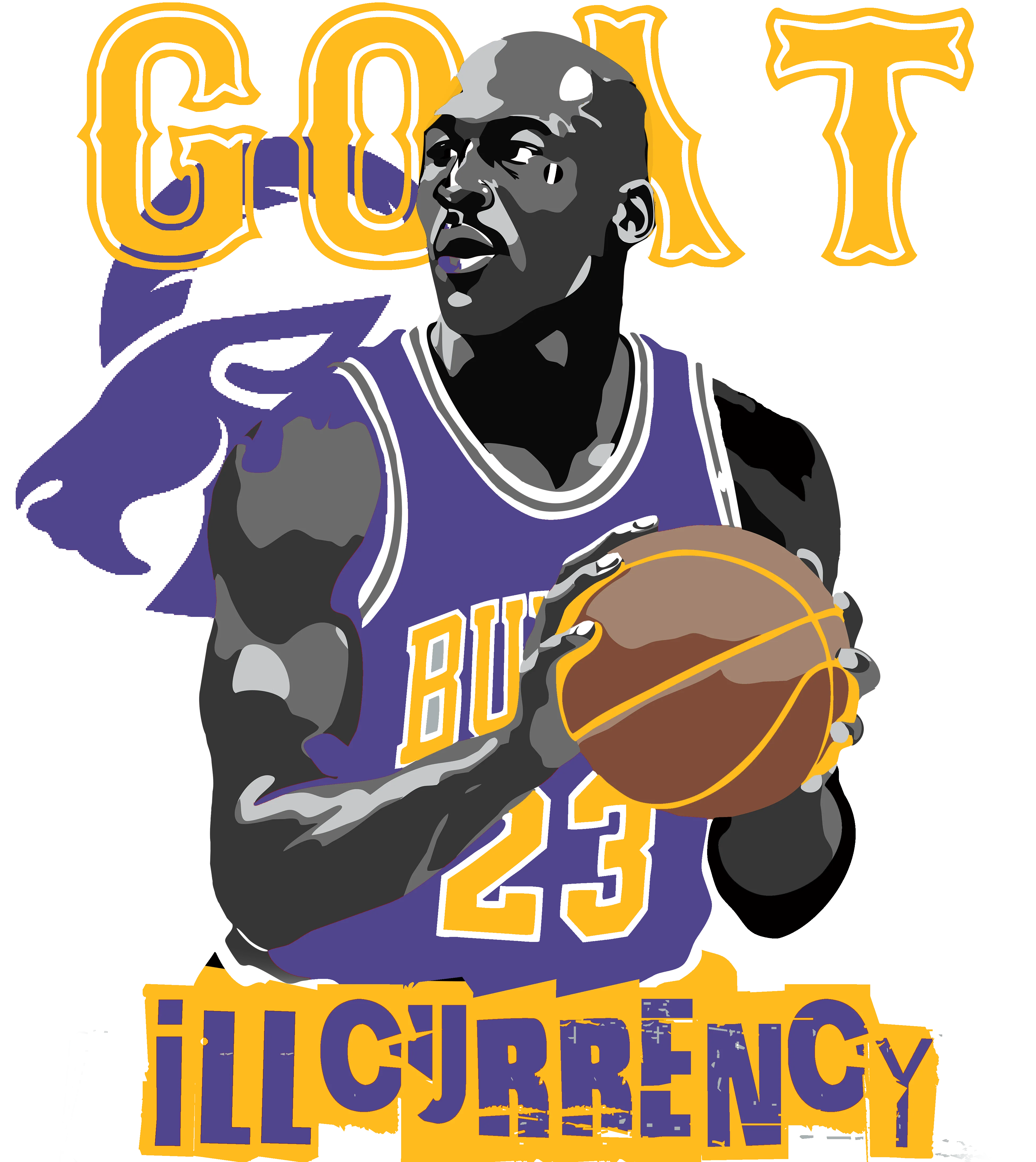 Air Jordan 4 OG Lakers Matching T-Shirt, Sweatshirts & Hoodies Black T-Shirt (GOAT 23)| illcurrency