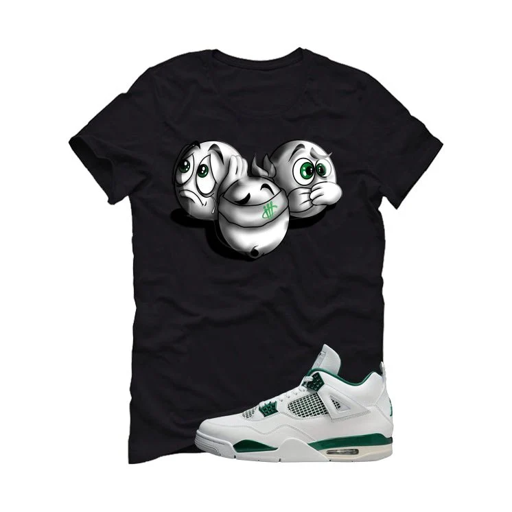 Air Jordan 4 Oxidized Green Black T-Shirt (SEE NO EVIL)| illcurrency - Image 2