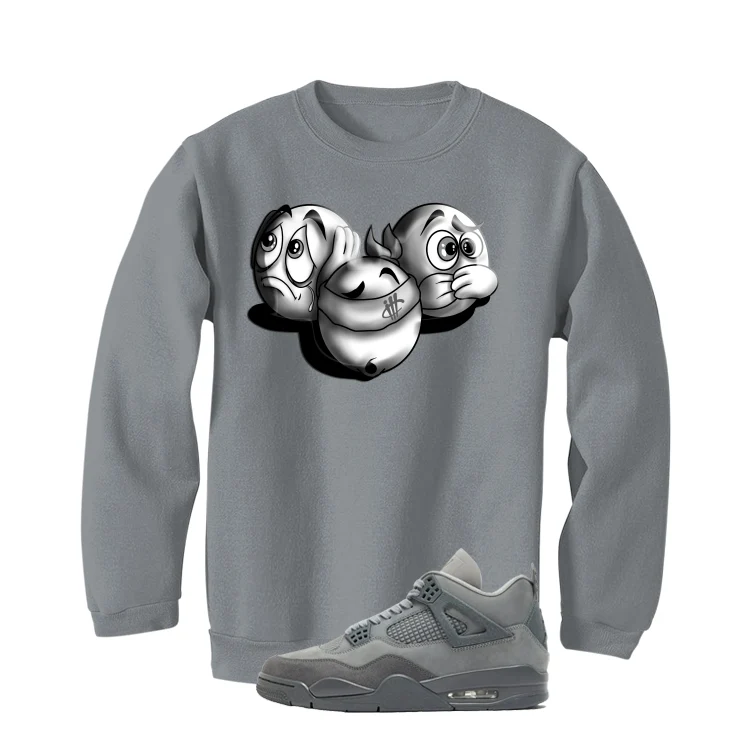 Air Jordan 4 Paris Olympics Grey T-Shirt (SEE NO EVIL)| illcurrency - Image 4