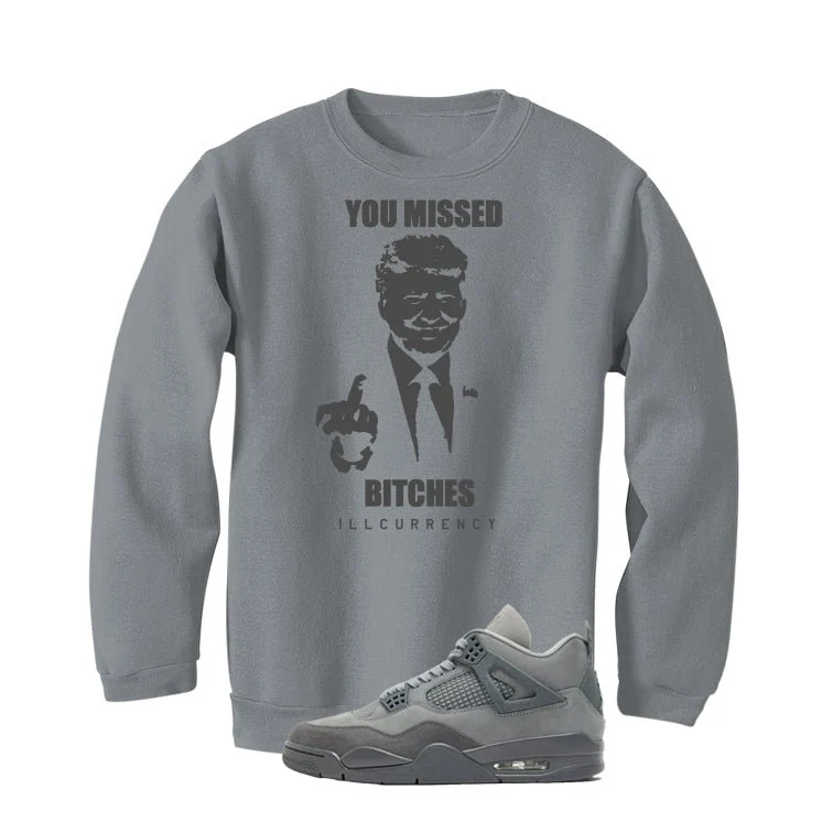 Air Jordan 4 Paris Olympics Grey T-Shirt (Trump you missed)| illcurrency - Image 4