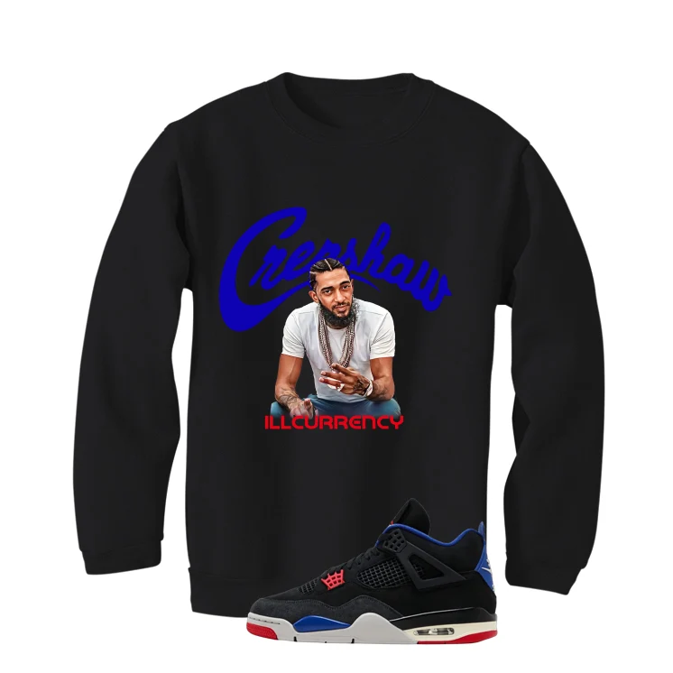 Air Jordan 4 Rare Air Black T-Shirt (Crenshaw)| illcurrency - Image 4