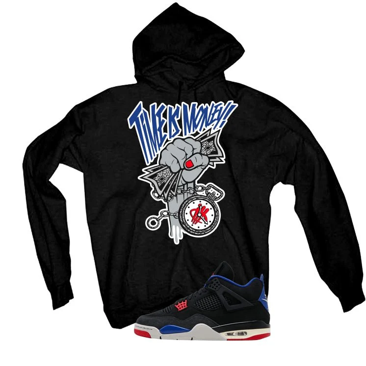 Air Jordan 4 Rare Air Black T-Shirt (Time Is Money)| illcurrency - Image 3