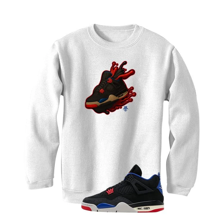 Air Jordan 4 Rare Air White T-Shirt (Splash Shoe)| illcurrency - Image 4