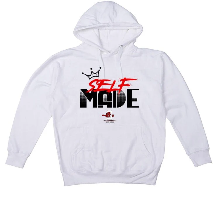 Air Jordan 4 "Red Cement" White T-Shirt (Self Made) - Image 3