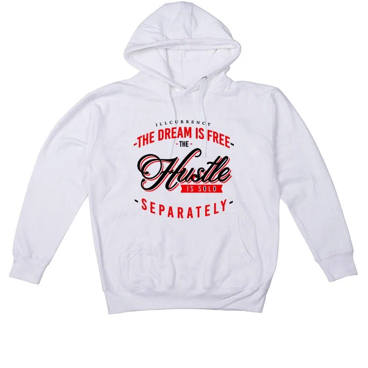 Air Jordan 4 "Red Cement" White T-Shirt (The dream is free) - Image 3