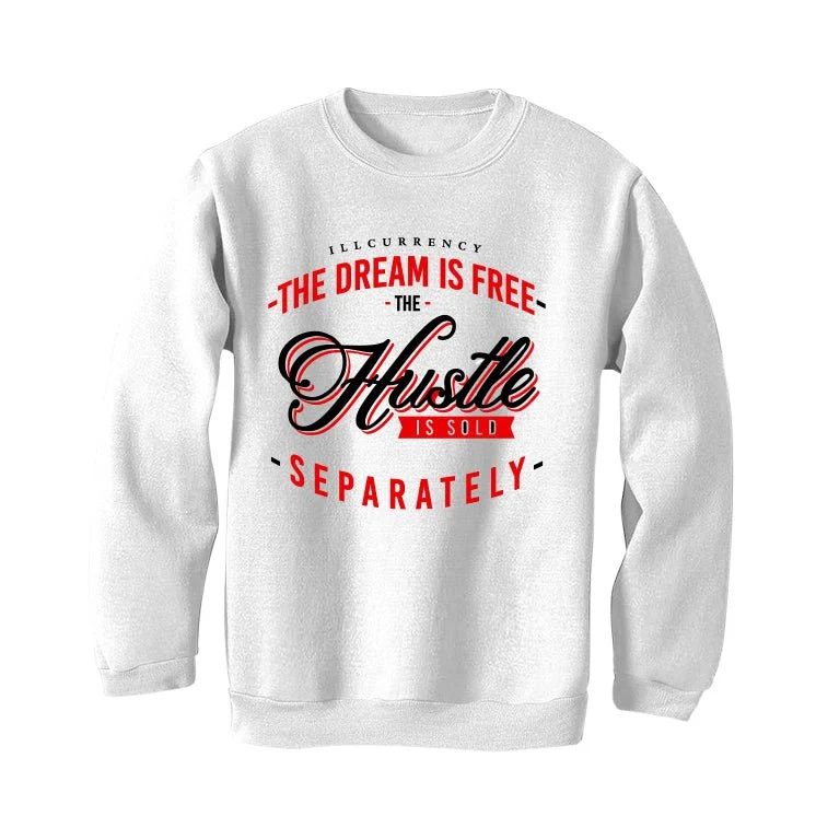 Air Jordan 4 "Red Cement" White T-Shirt (The dream is free) - Image 4
