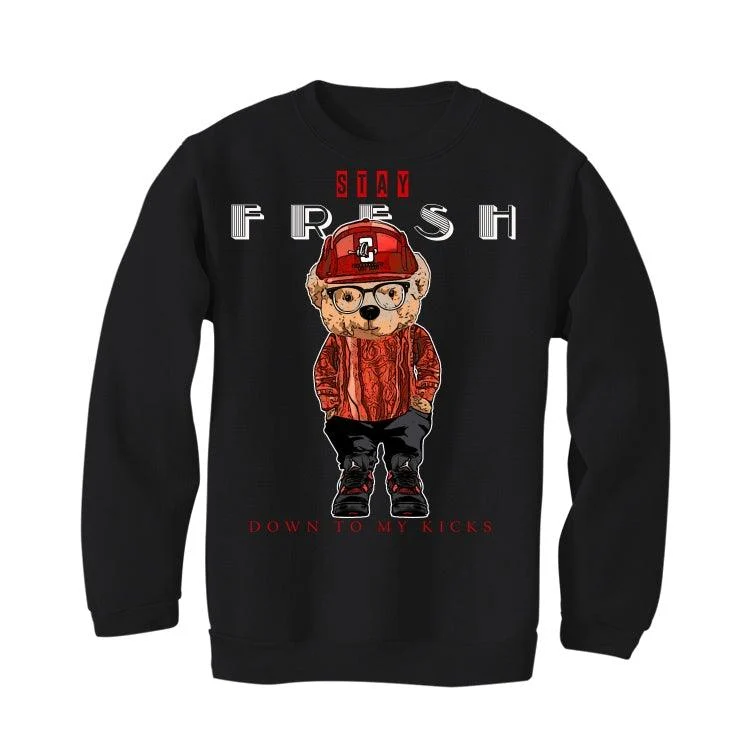 Air Jordan 4 “Red Thunder” Black T-Shirt (Stay Fresh Down to My kicks) - Image 3