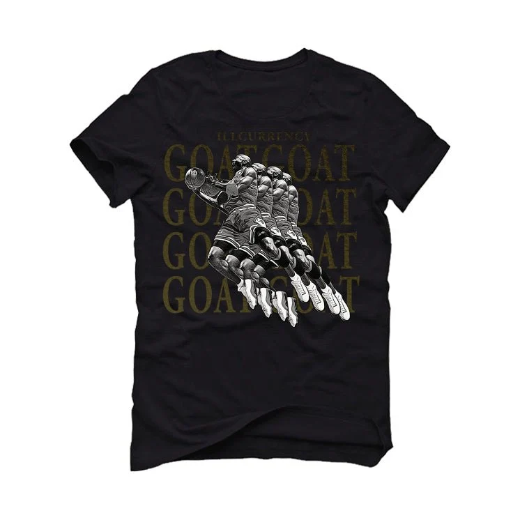 Air Jordan 4 SE Craft “Olive” | illcurrency Black T-Shirt (GOATED) - Image 2