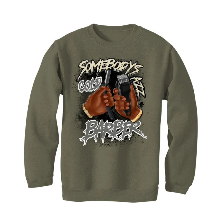 Air Jordan 4 SE Craft “Olive” | illcurrency Military Green T-Shirt (BARBER) - Image 4