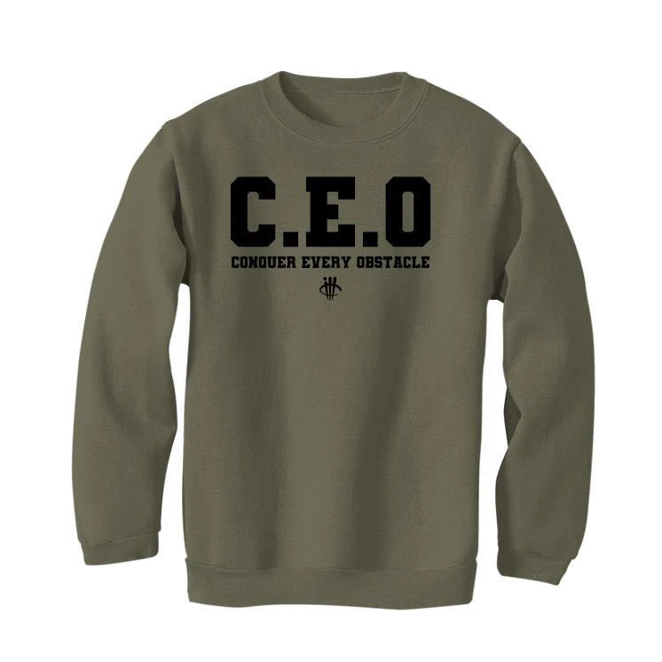 Air Jordan 4 SE Craft “Olive” | illcurrency Military Green T-Shirt (CEO) - Image 4
