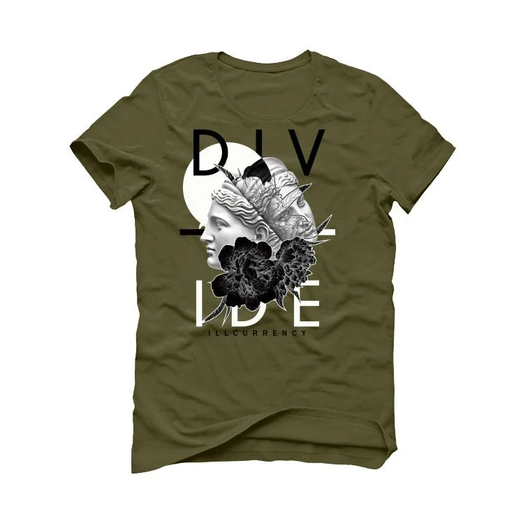 Air Jordan 4 SE Craft “Olive” | illcurrency Military Green T-Shirt (Divide) - Image 2