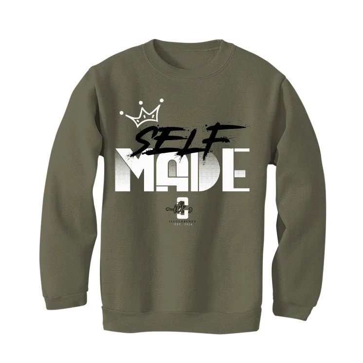 Air Jordan 4 SE Craft “Olive” | illcurrency Military Green T-Shirt (Self Made) - Image 4