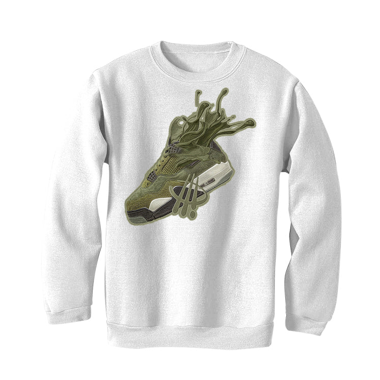 Air Jordan 4 SE Craft “Olive” | illcurrency White T-Shirt (SPLASH) - Image 4