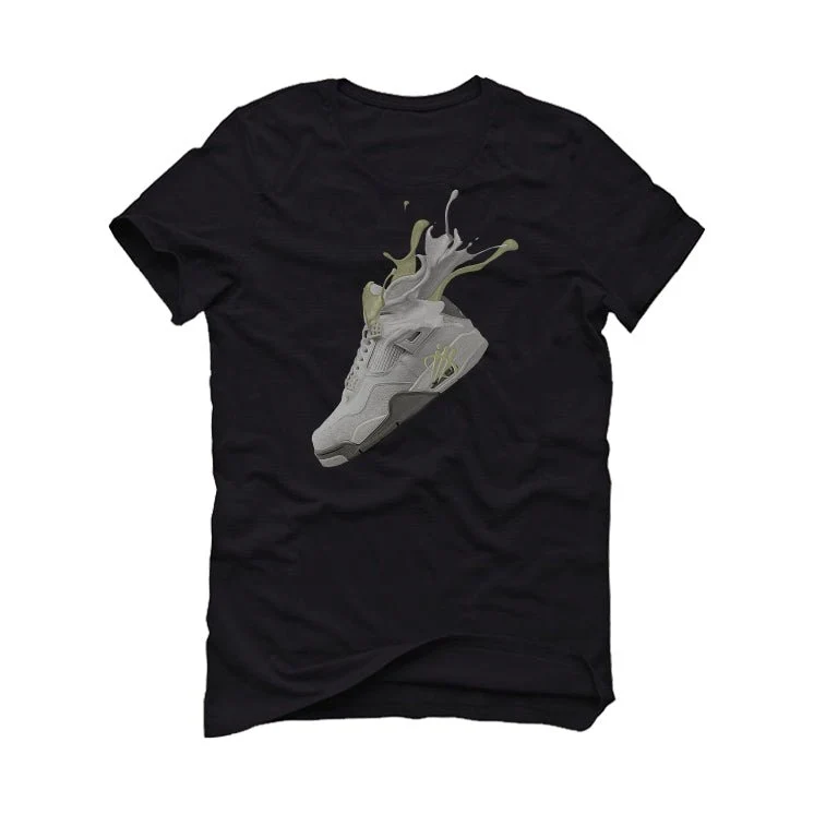 Air Jordan 4 SE Craft Photon Dust - Black T-Shirt (SPLASH 4) - Image 2