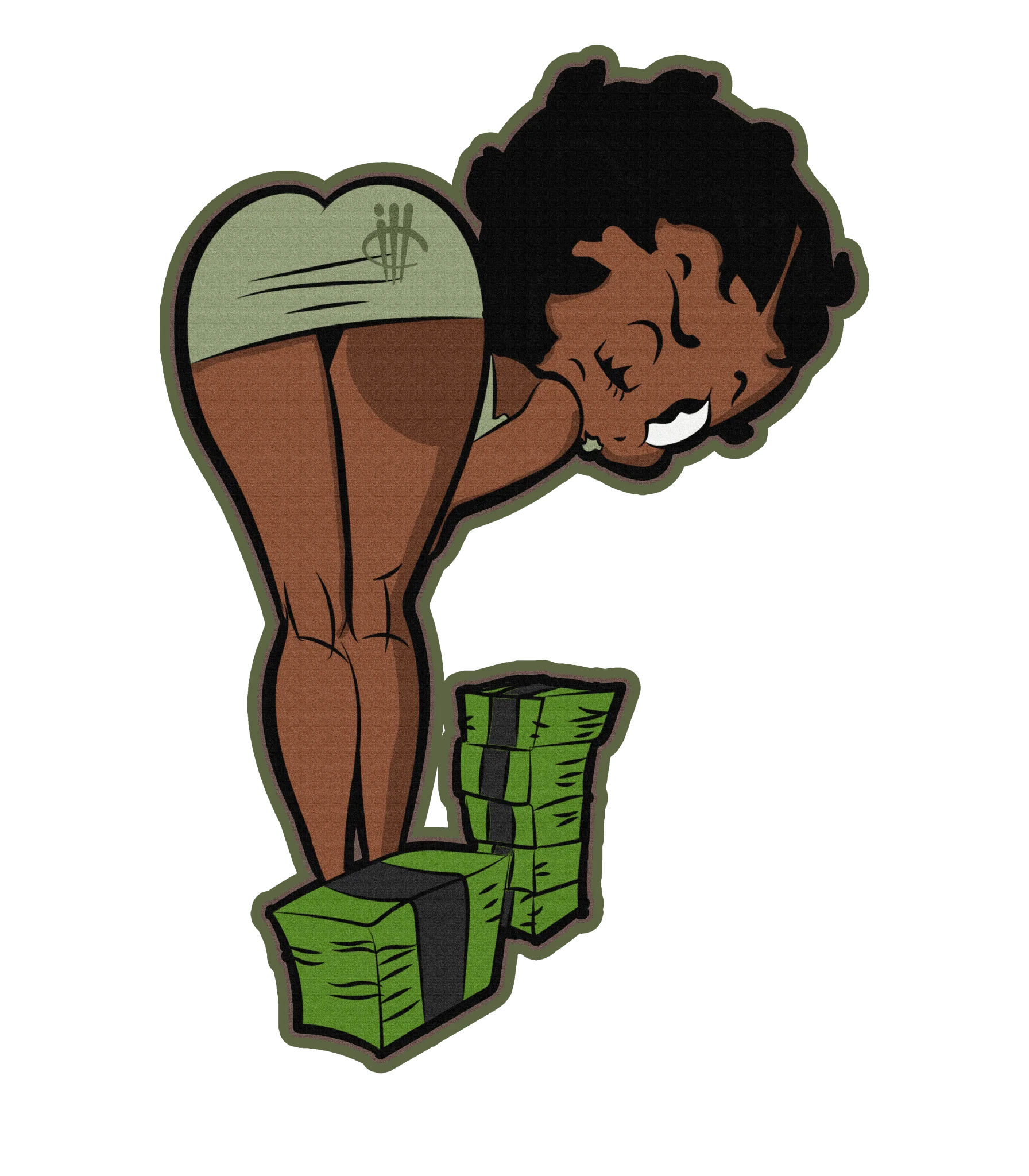 Air Jordan 4 Seafoam aka “Oil Green” - Black T-Shirt (BOO)