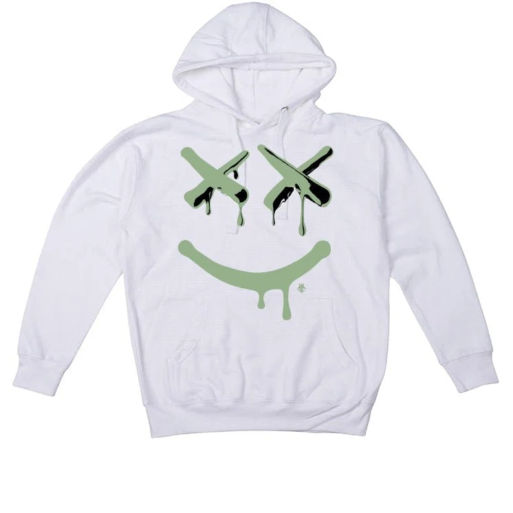 Air Jordan 4 Seafoam aka “Oil Green” - White T-Shirt (Happy Drip) - Image 3
