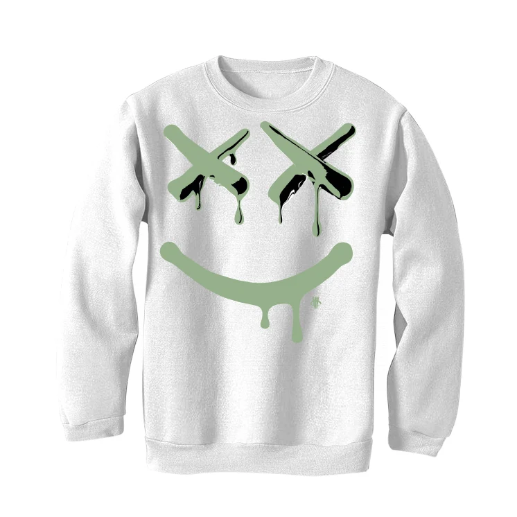 Air Jordan 4 Seafoam aka “Oil Green” - White T-Shirt (Happy Drip) - Image 4