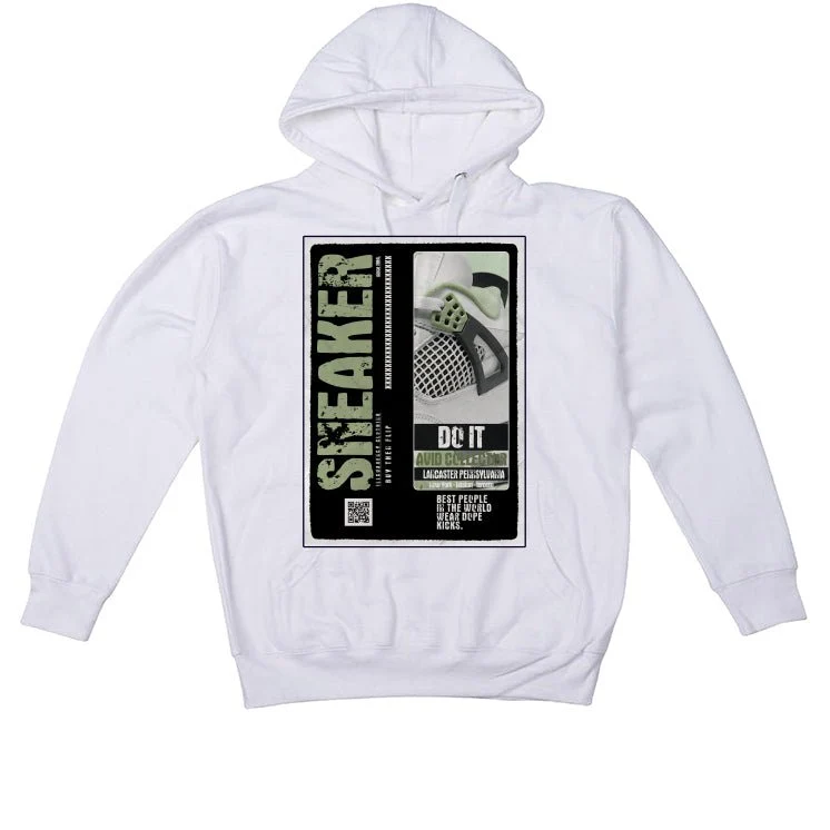 Air Jordan 4 “Seafoam” aka “Oil Green” | illcurrency White T-Shirt (SNEAKERS COLLECTOR) - Image 3