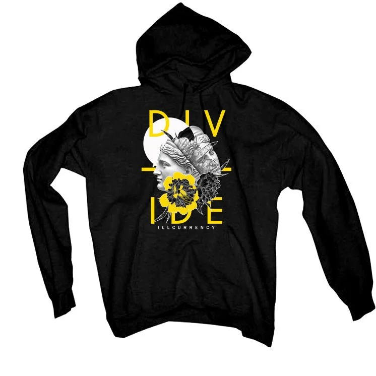 Air Jordan 4 "Thunder"| Illcurrency Black T-Shirt (Divide) - Image 3