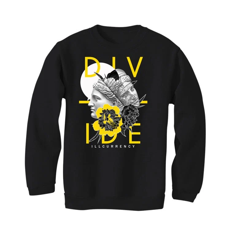 Air Jordan 4 "Thunder"| Illcurrency Black T-Shirt (Divide) - Image 4