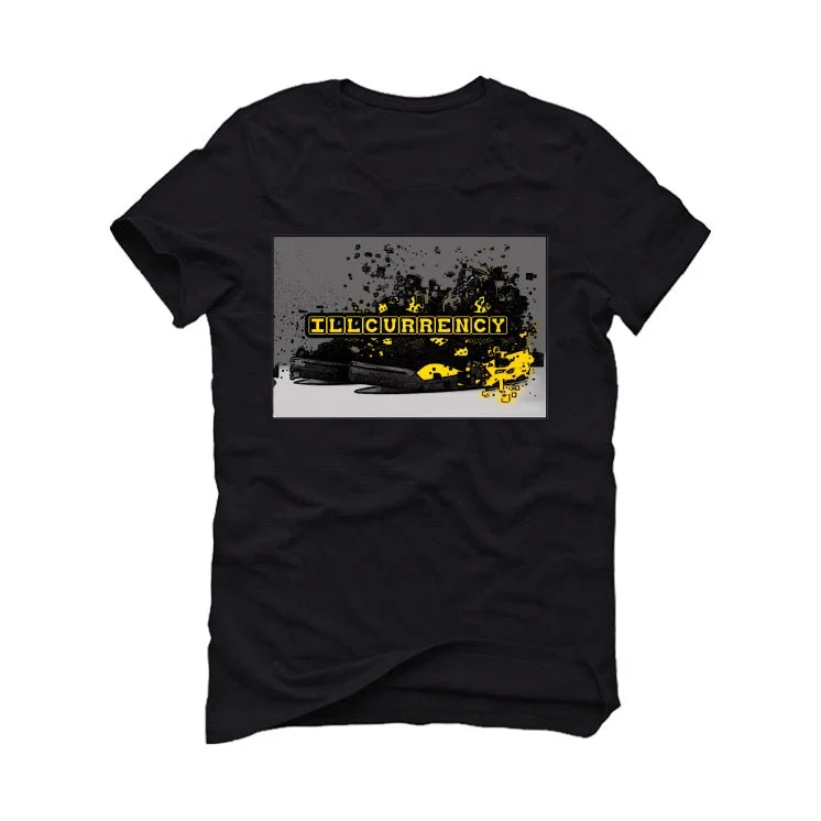 Air Jordan 4 "Thunder"| Illcurrency Black T-Shirt (Shattered Kicks) - Image 2