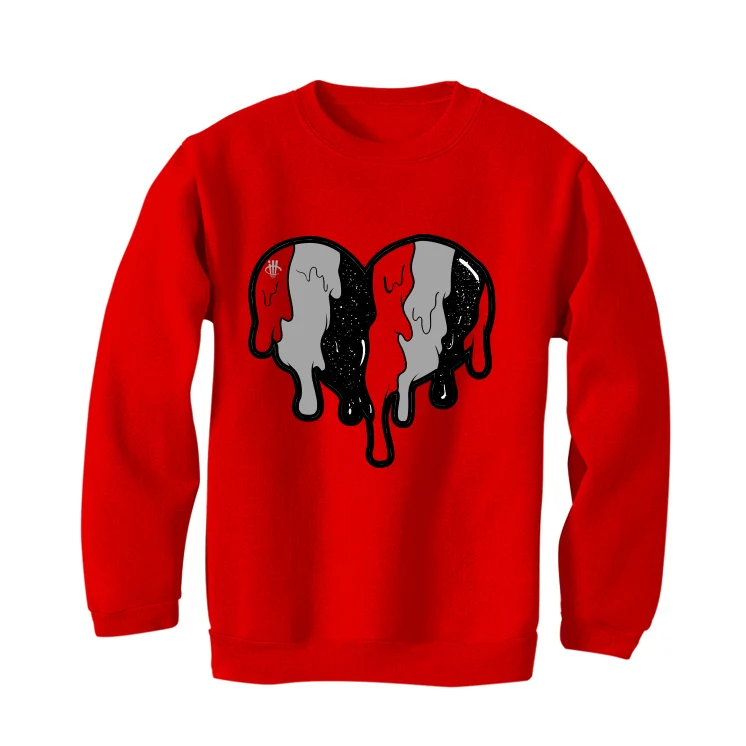 Air Jordan 4 Toro Bravo Matching T-Shirt, Sweatshirts, & Hoodies Red T-Shirt (Heart)| illcurrency - Image 4