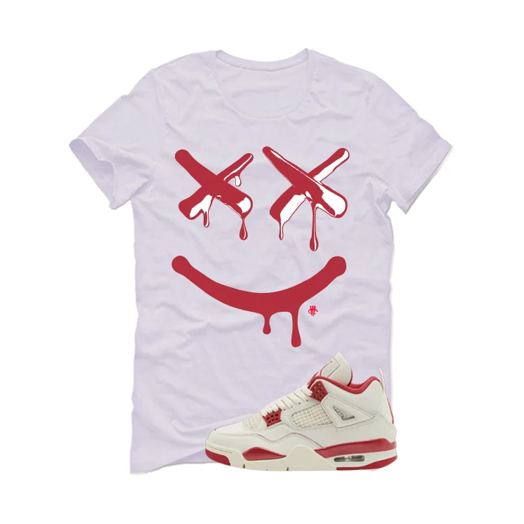 Air Jordan 4 Valentine’s Day (Sierra Red) Matching T-Shirt, Sweatshirts & Hoodies White T-Shirt (Happy Drip)| illcurrency - Image 2