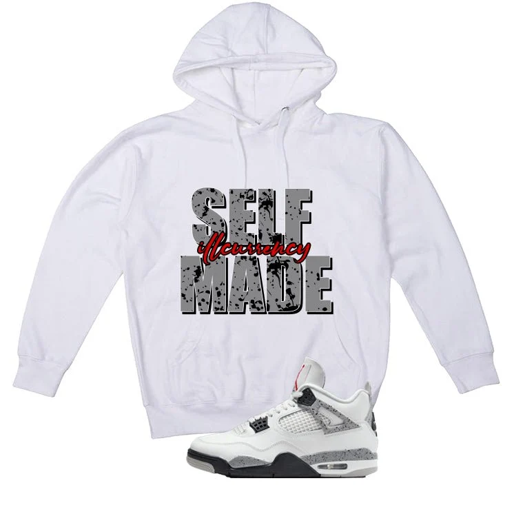 Air Jordan 4 White Cement White T-Shirt (Self Made)| illcurrency - Image 3