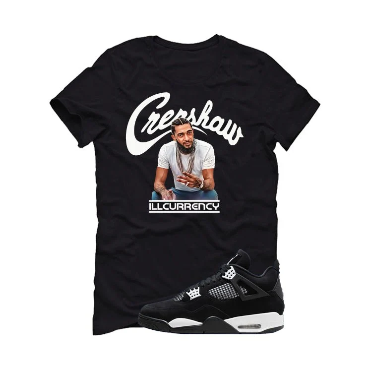 Air Jordan 4 White Thunder Black T-Shirt (Crenshaw)| illcurrency - Image 2